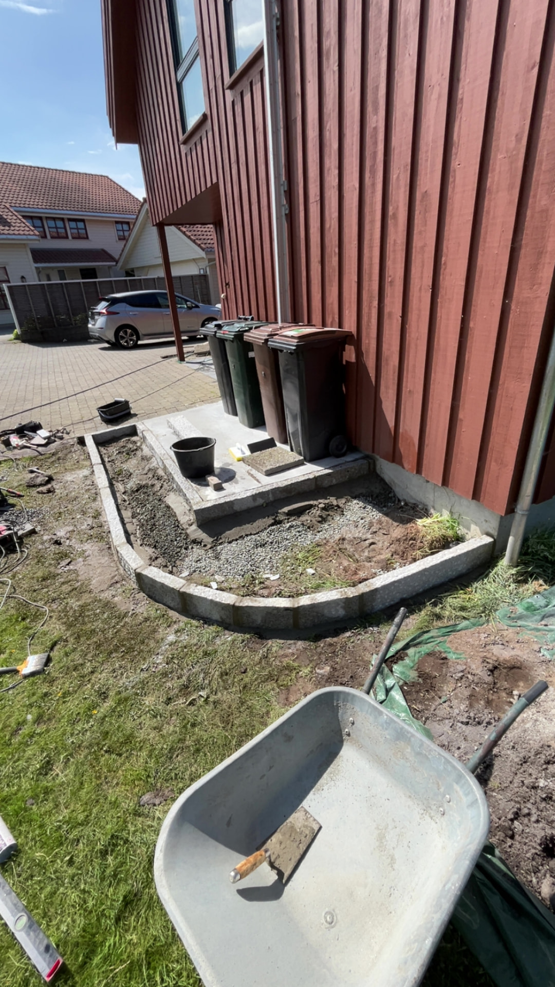 Forskaling og klargjøring før støping av fundament